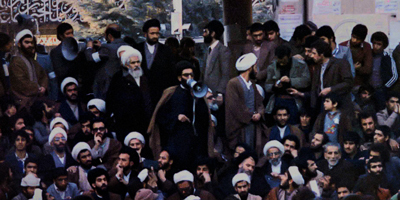 حضور در تحصن روحانیون در دانشگاه تهران