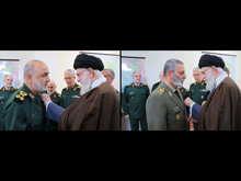 اعطای نشان فتح به فرماندهان کل ارتش و سپاه