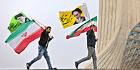 تصاویری از راهپیمایی مردم تهران در روز ۲۲ بهمن ۱۳۹۵