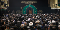 آخرین شب مراسم عزاداری ایام شهادت حضرت فاطمةالزهرا سلام‌الله‌علیها در حسینیه امام خمینی(ره)