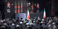 مراسم عزاداری شب تاسوعا در جوار محل شهادت رهبر شهید انقلاب اسلامی